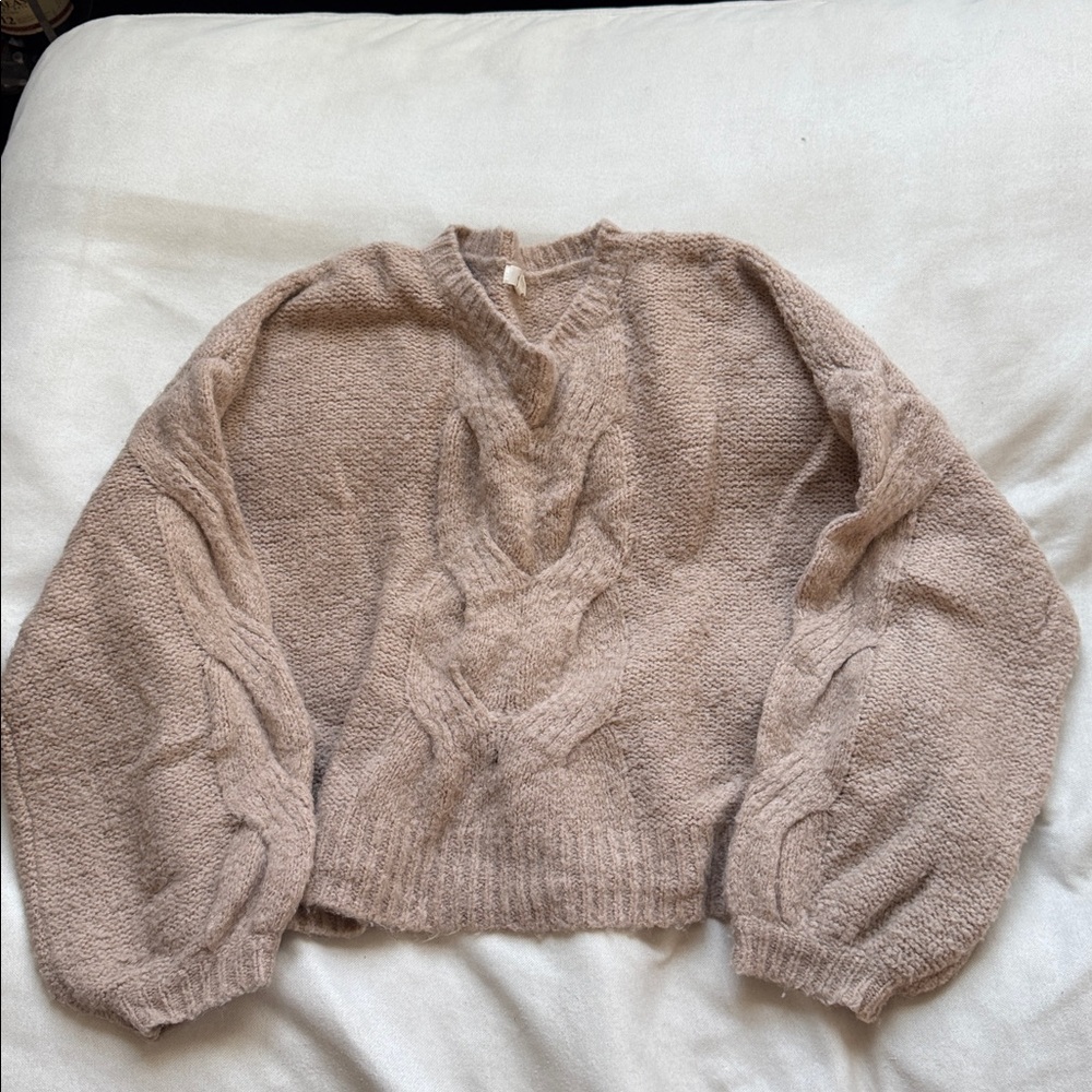 Debut Taupe Knit Sweater